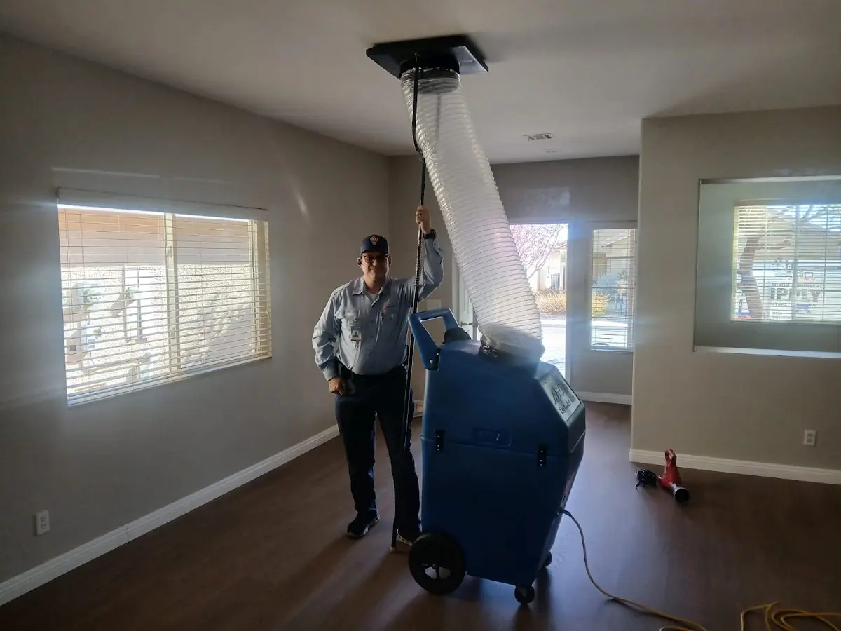 Professional Dryer Vent Cleaning work inside a Sunrise home